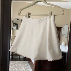 Ribbed A Line Mini Skirt